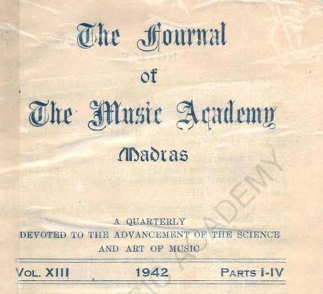 Journal of the Music Academy